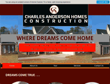 Tablet Screenshot of charlesandersonhomes.com